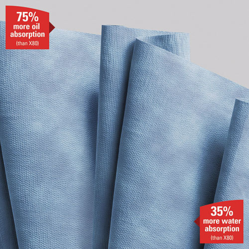 Picture of X90 Cloths, Jumbo Roll, 2-Ply, 11.1 x 13.4, Denim Blue, 450/Roll