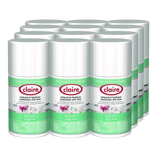 Picture of Metered Air Freshener, Fresh Linen, 11 oz Aerosol Spray, 12/Carton