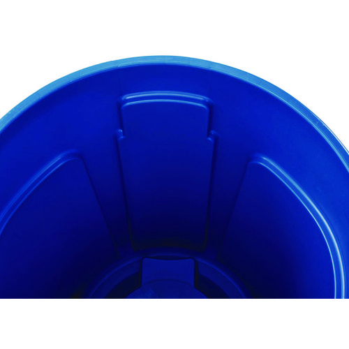 Picture of Vented Round Brute Container, 44 gal, Plastic, Blue