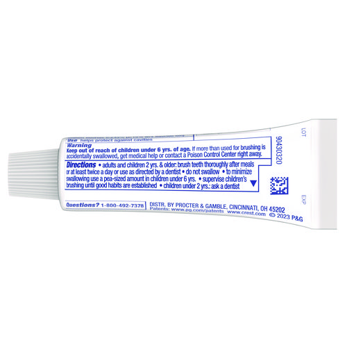 Picture of Cavity Protection Toothpaste, Personal Size, 0.85 oz Tube, 240/Carton