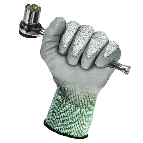 Picture of G60 Level 3 Economy Cut Resistant Gloves, Large, Gray/Salt and Pepper, 12 Pairs/Carton