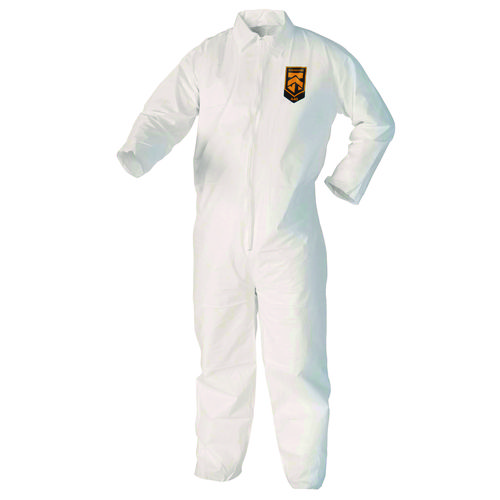 Picture of A40 Zipper Front Liquid and Particle Protection Coveralls, 3X-Large, White, 25/Carton