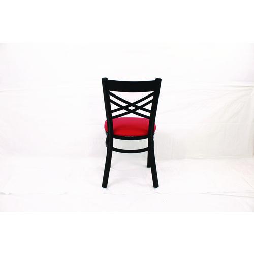Picture of X Series Chair, Supports Up to 300 lb, 18" Seat Height, Red Seat, Black Back, Black Base