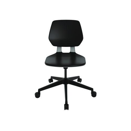 Picture of Commute Task Chair, Supports Up to 275 lb, 18.25" to 22.25" Seat Height, Black Seat, Black Back, Black Base