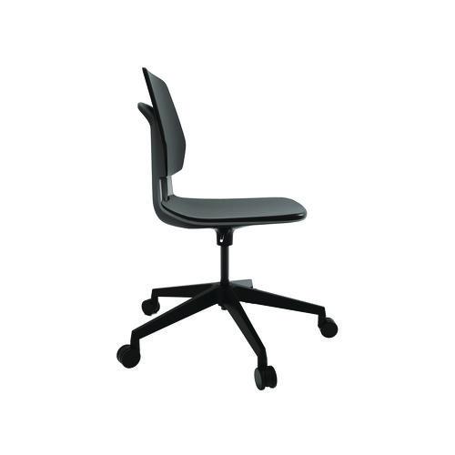 Picture of Commute Task Chair, Supports Up to 275 lb, 18.25" to 22.25" Seat Height, Black Seat, Black Back, Black Base