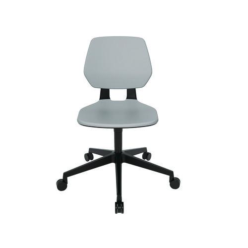 Picture of Commute Task Chair, Supports Up to 275 lbs, 18.25" to 22.25" Seat Height, Gray Seat, Gray Back, Black Base