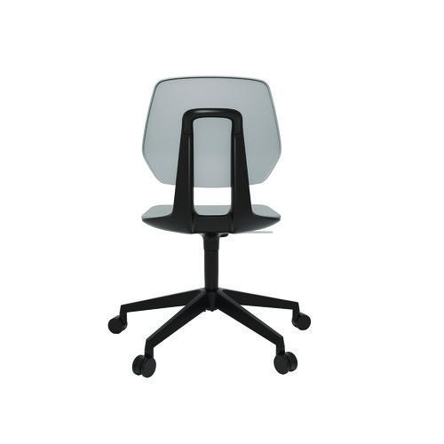 Picture of Commute Task Chair, Supports Up to 275 lbs, 18.25" to 22.25" Seat Height, Gray Seat, Gray Back, Black Base