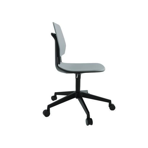 Picture of Commute Task Chair, Supports Up to 275 lbs, 18.25" to 22.25" Seat Height, Gray Seat, Gray Back, Black Base