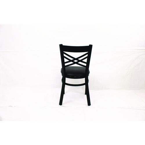 Picture of X Series Chair, Supports Up to 300 lb, 18" Seat Height, Black Seat, Black Back, Black Base