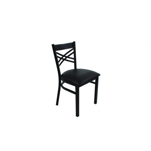 Picture of X Series Chair, Supports Up to 300 lb, 18" Seat Height, Black Seat, Black Back, Black Base