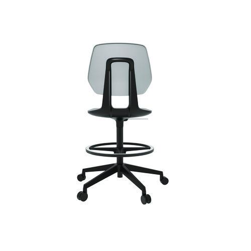 Picture of Commute Extended Height Task Chair, Supports Up to 275 lb, 18.25" to 22.25" Seat Height, Gray/Black