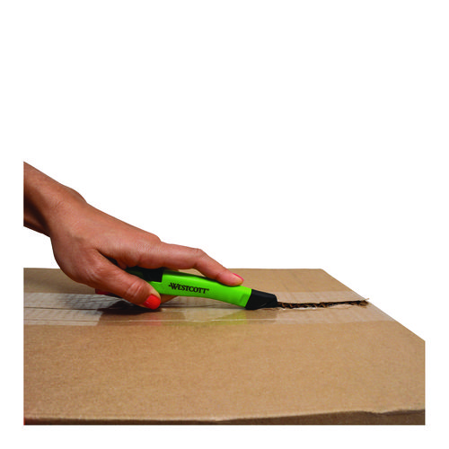 Picture of Safety Ceramic Blade Box Cutter, 0.5" Blade, 5.7" Plastic Handle, Green