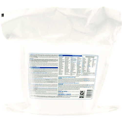 Picture of Bleach Germicidal Wipes, Refill for Bucket, 1-Ply, 12 x 12, Unscented, White, 110/Bag