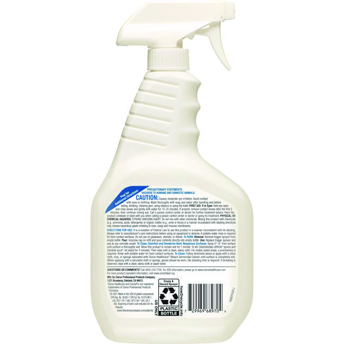 Picture of Bleach Germicidal Cleaner, 32 oz Spray Bottle, 6/Carton