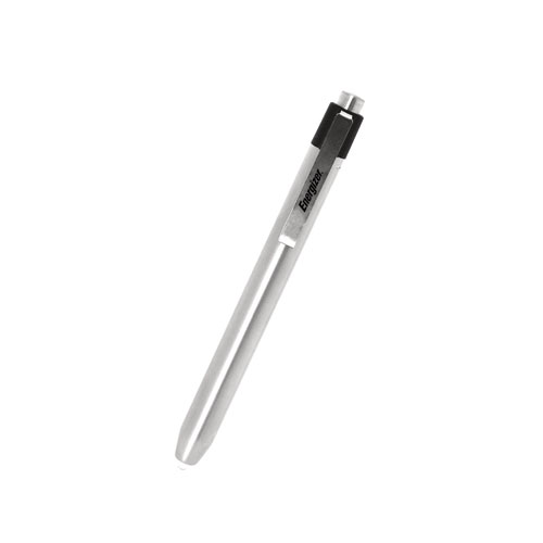 Picture of LED Pen Light, 2 AAA Batteries (Included), Silver/Black