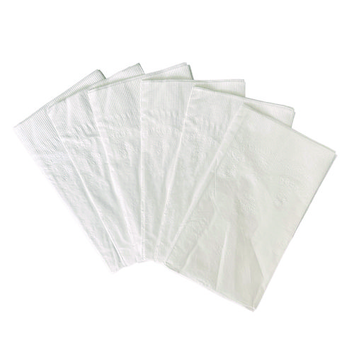 Picture of Dinner Napkins, 2-Ply, 14.5"W x 16.5"D, White, 150/Pack, 20 Packs/Carton