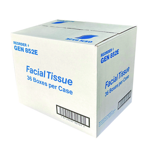 Picture of Facial Tissue Cube Box, 2-Ply, White, 85 Sheets/Box, 36 Boxes/Carton