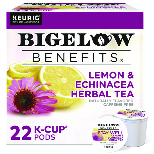 Picture of Benefits Lemon and Echinacea Herbal K-Cup, 0.11 oz, 22/Box