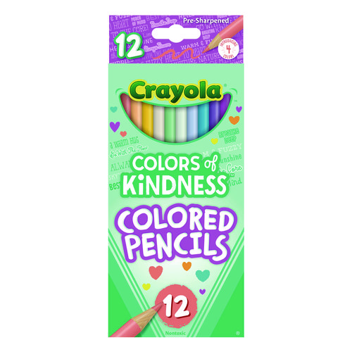 Colors+of+Kindness+Colored+Pencils%2C+Assorted+Lead+and+Barrel+Colors%2C+12%2FBox