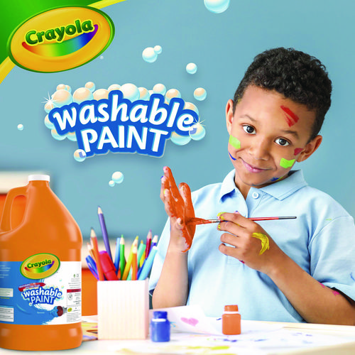 Picture of Washable Paint, Orange, 1 gal Bottle