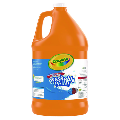 Picture of Washable Paint, Orange, 1 gal Bottle