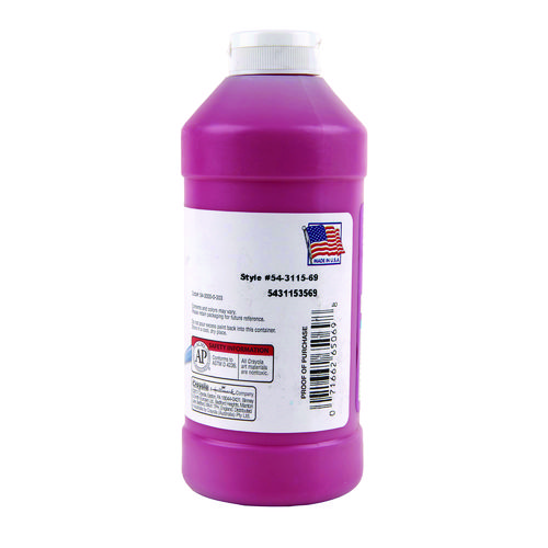 Picture of Artista II Washable Tempera Paint, Magenta, 16 oz Bottle