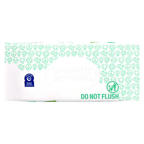 Picture of Free and Clear Baby Wipes, 7 x 7, Unscented, White, 64/Flip-Top Pack