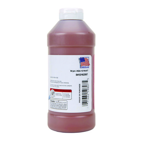 Picture of Premier Tempera Paint, Brown, 16 oz Bottle