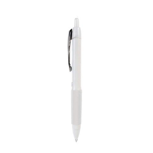 Picture of 207 Plus+ Gel Pen, Retractable, Medium 0.7 mm, Black Ink, White Barrel, 4/Pack