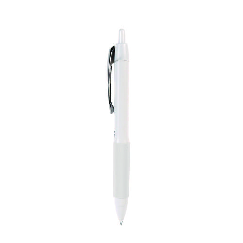 Picture of 207 Plus+ Gel Pen, Retractable, Medium 0.7 mm, Black Ink, White Barrel, Dozen