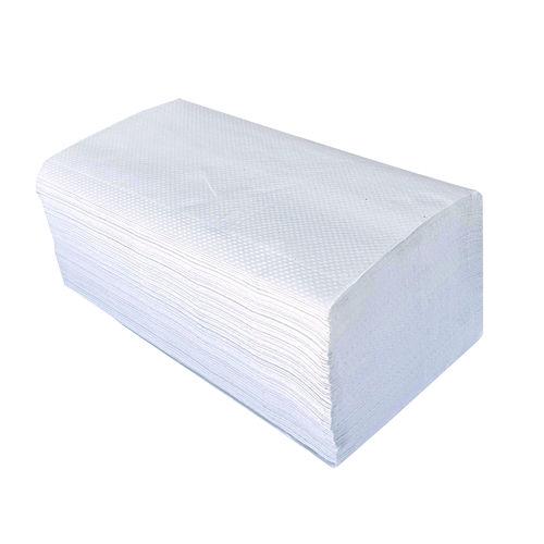 Picture of Boardwalk Green Single-Fold Towels, 1-Ply, 9.13 x 10.25, Natural White, 250/Pack, 16 Packs/Carton