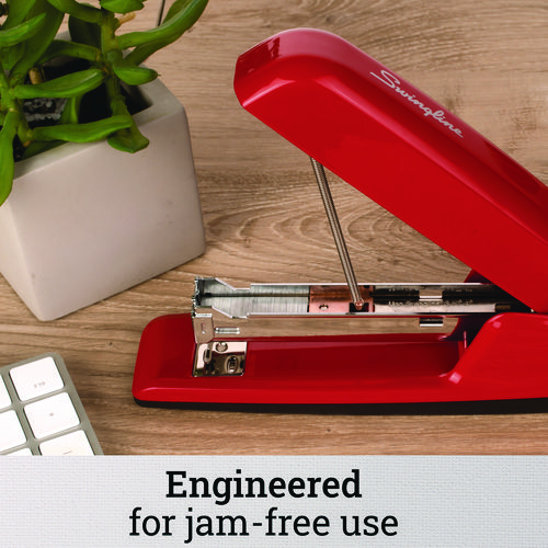 Picture of 747 Business Full Strip Desk Stapler, 30-Sheet Capacity, Rio Red