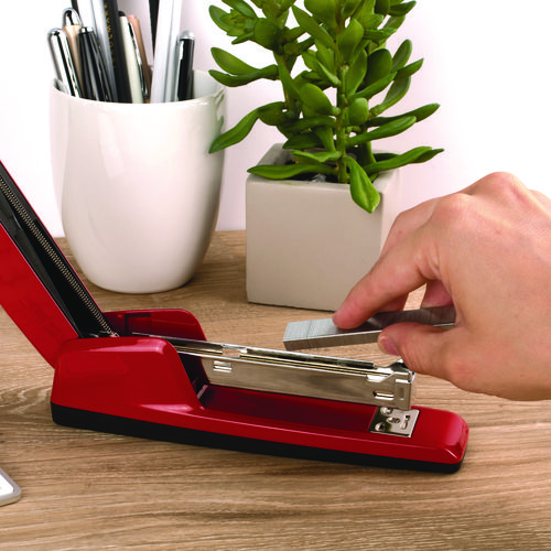 Picture of 747 Business Full Strip Desk Stapler, 30-Sheet Capacity, Rio Red