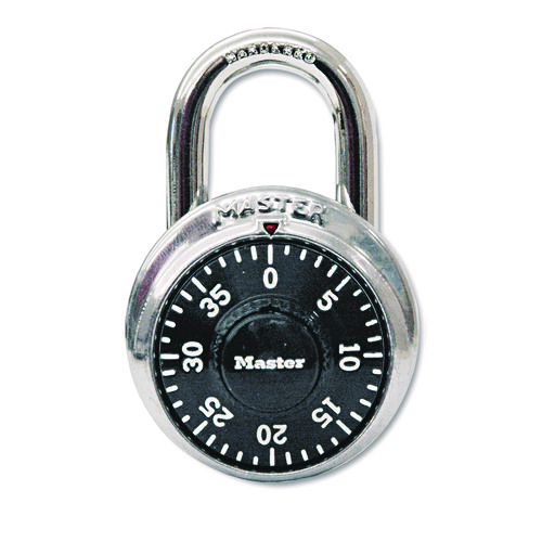 Combination+Lock%2C+Stainless+Steel%2C+1.87%26quot%3B+Wide%2C+Silver