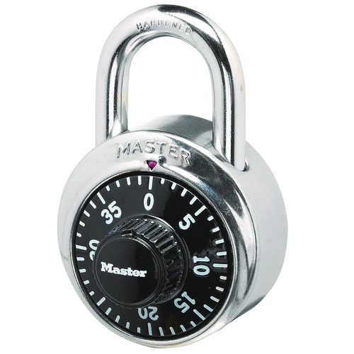 Picture of Combination Lock, Stainless Steel, 1.87" Wide, Silver