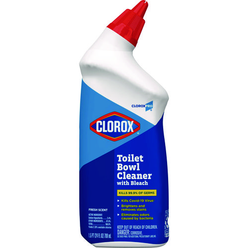 Toilet+Bowl+Cleaner+with+Bleach%2C+Fresh+Scent%2C+24+oz+Bottle