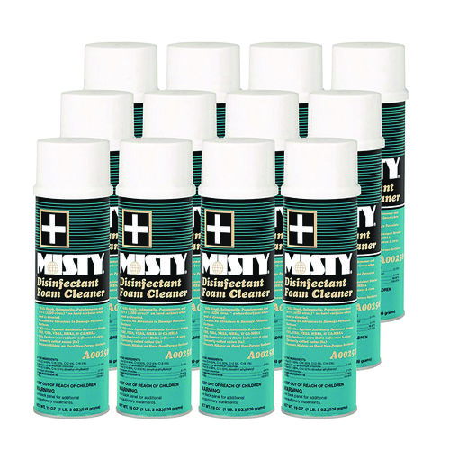 Disinfectant+Foam+Cleaner%2C+Fresh+Scent%2C+19+Oz+Aerosol+Spray%2C+12%2Fcarton