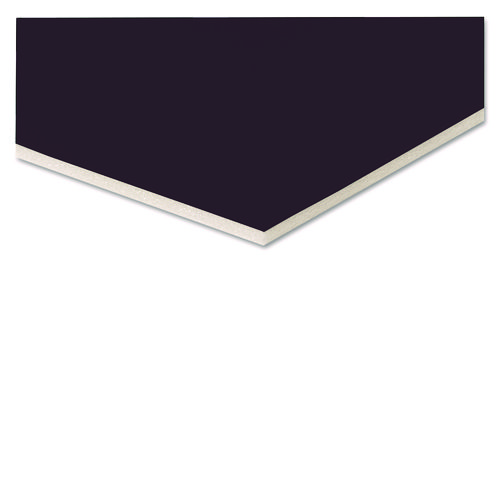 Picture of Foam Board, CFC-Free Polystyrene, 20 x 30, Black Surface and Core, 10/Carton