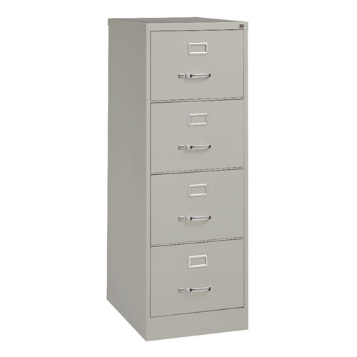 Picture of Economy Vertical File, 4 Legal-Size File Drawers, Light Gray, 18" x 25" x 52"