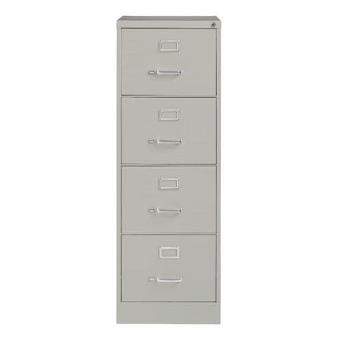 Picture of Economy Vertical File, 4 Legal-Size File Drawers, Light Gray, 18" x 25" x 52"