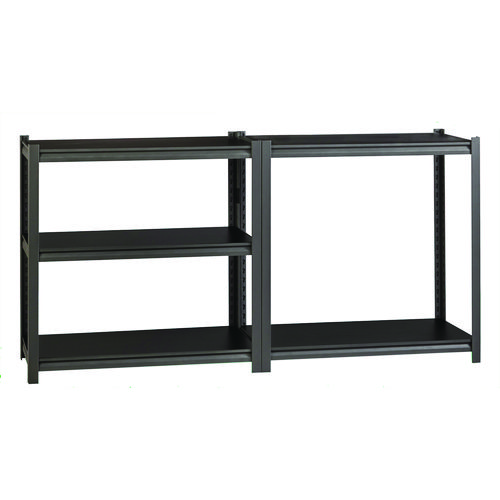 Picture of Steel Shelving Unit with Laminate Shelves, Five-Shelf, 36w x 18d x 72h, Steel, Black/Gun Metal Gray