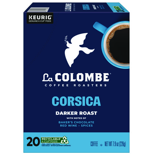 Picture of Coffee K-Cup Pods, Corsica Dark Roast, 20/Box