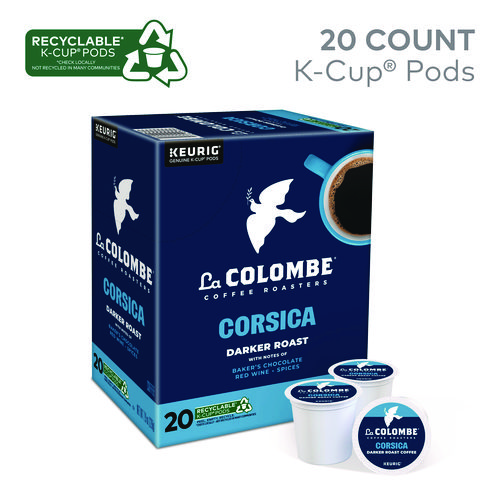 Picture of Coffee K-Cup Pods, Corsica Dark Roast, 20/Box