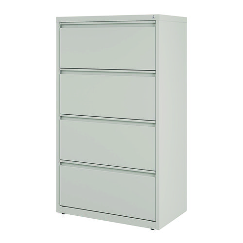 Picture of Lateral File, 4 Legal/Letter-Size File Drawers, Light Gray, 30" x 18.62" x 52.5"