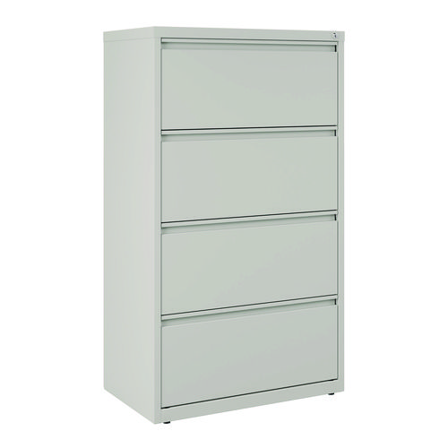 Picture of Lateral File, 4 Legal/Letter-Size File Drawers, Light Gray, 30" x 18.62" x 52.5"