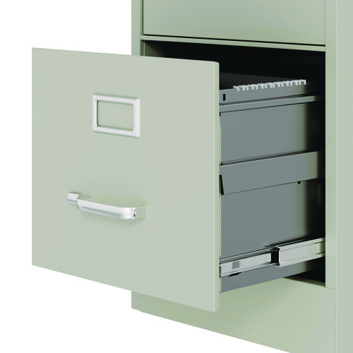 Picture of Two-Drawer Economy Vertical File, 2 Letter-Size File Drawers, Light Gray, 15" x 25" x 28.38"