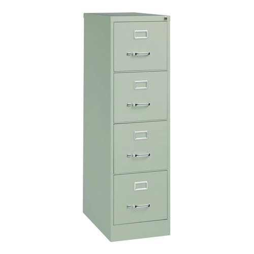 Picture of Economy Vertical File, 4 Letter-Size File Drawers, Light Gray, 15" x 25" x 52"