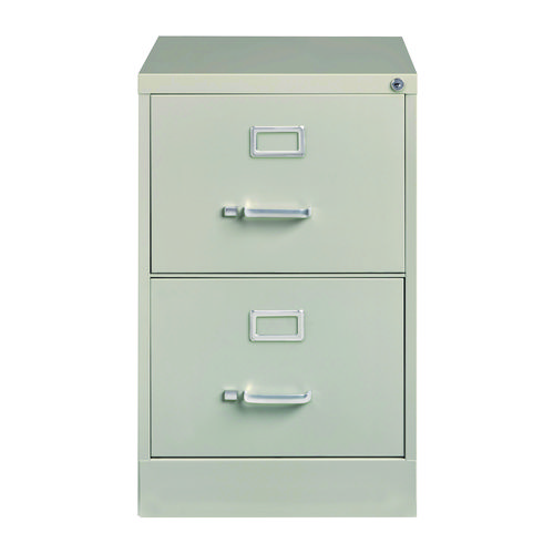 Picture of Two-Drawer Economy Vertical File, 2 Legal-Size File Drawers, Light Gray, 15" x 25" x 28.38"