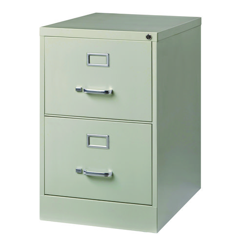 Picture of Two-Drawer Economy Vertical File, 2 Legal-Size File Drawers, Light Gray, 15" x 25" x 28.38"