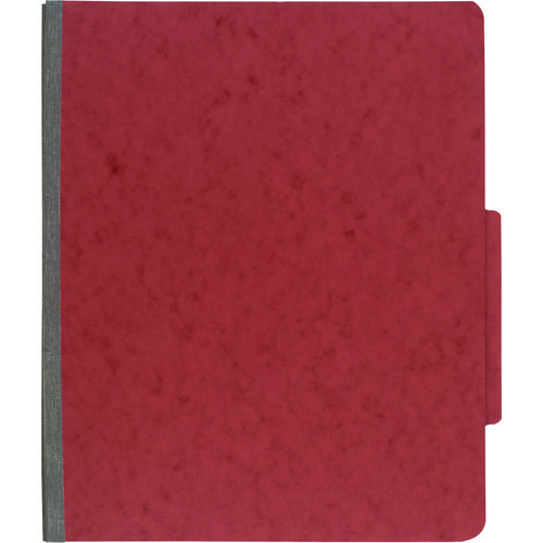 Picture of Pressboard Classification Folders, 2" Expansion, 1 Divider, 4 Fasteners, Letter Size, Earth Red Exterior, 10/Box